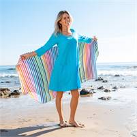 chic ocean stripe dress for womens Fresh  Produce